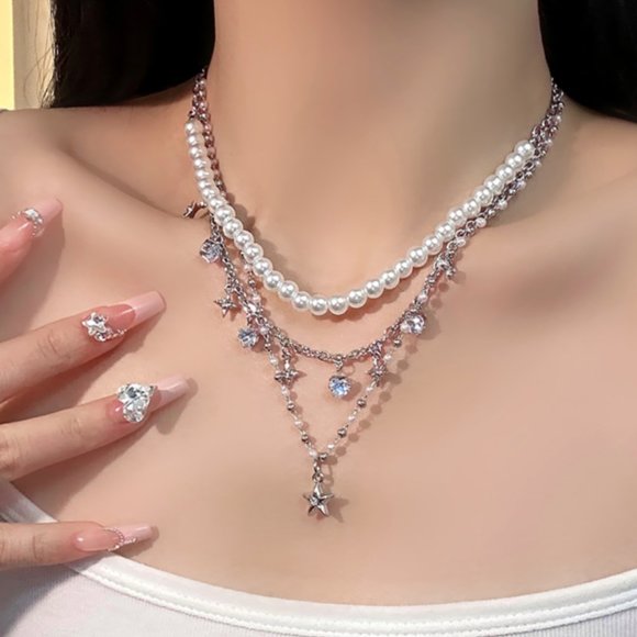 star pearl necklace - Picture 1 of 12